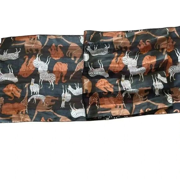 Women accessories shawl zebra Scarf Hair Scarf safari animal print # 1641 - Picture 3 of 9